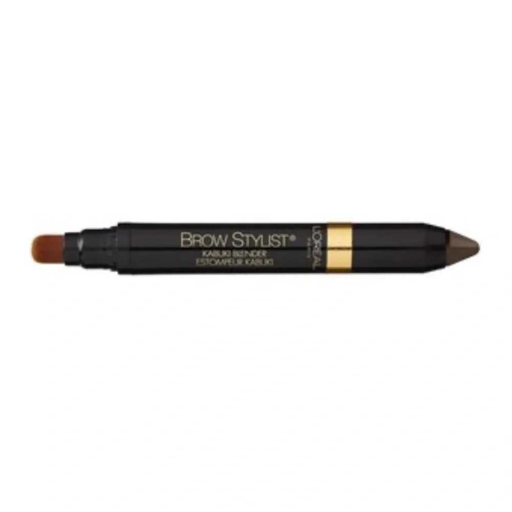 NEW L'Oreal Paris Brow Stylist Kabuki Blender Brow Crayon & Blender 313 Brunette